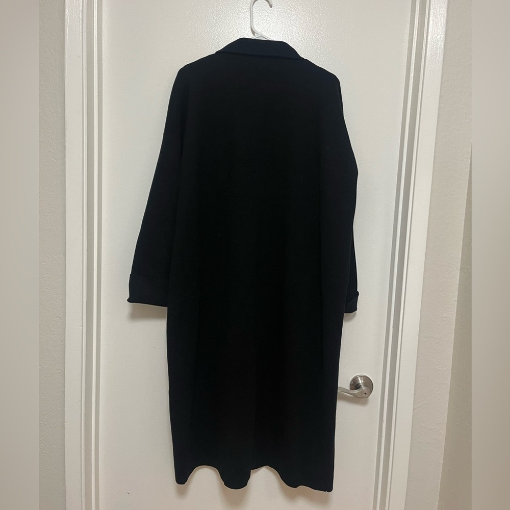Jcrew Ella open-front long sweater-blazer in Black - Picture 6 of 9